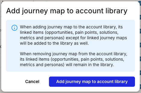 Add journey map to account library